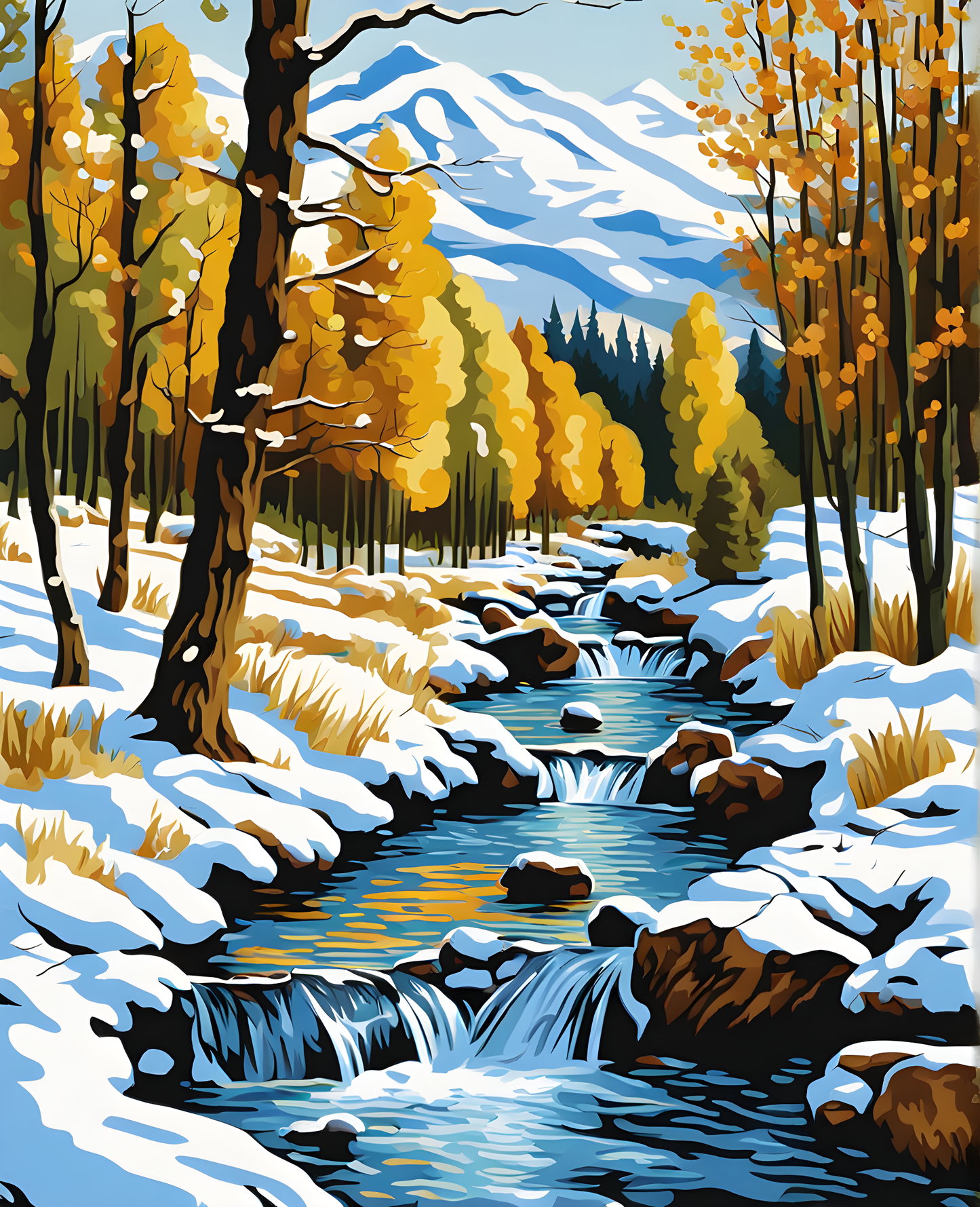 Forest Stream (4) - Van-Go Paint-By-Number
