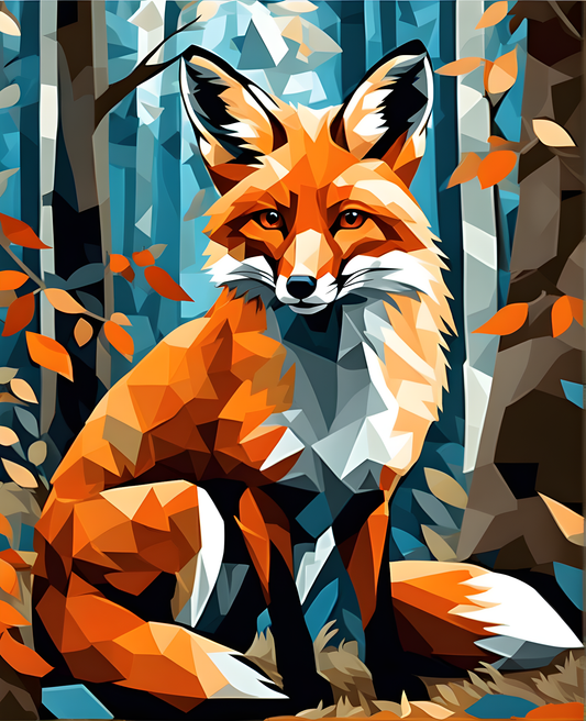 Fox in the woods (3) - Van-Go Paint-By-Number Kit