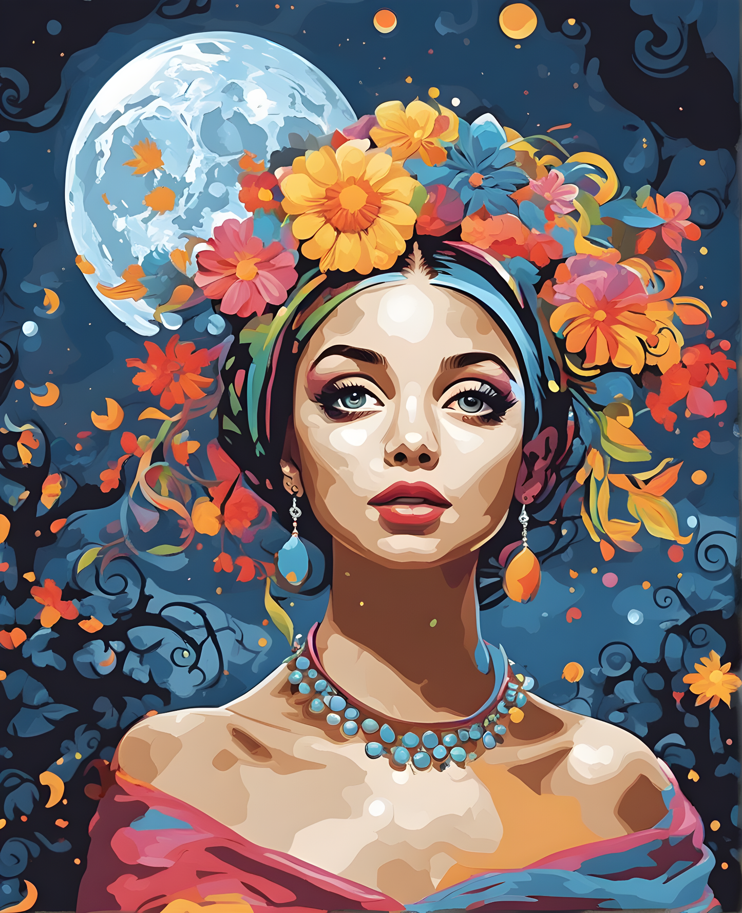 Full Moon - Van-Go Paint-By-Number Kit