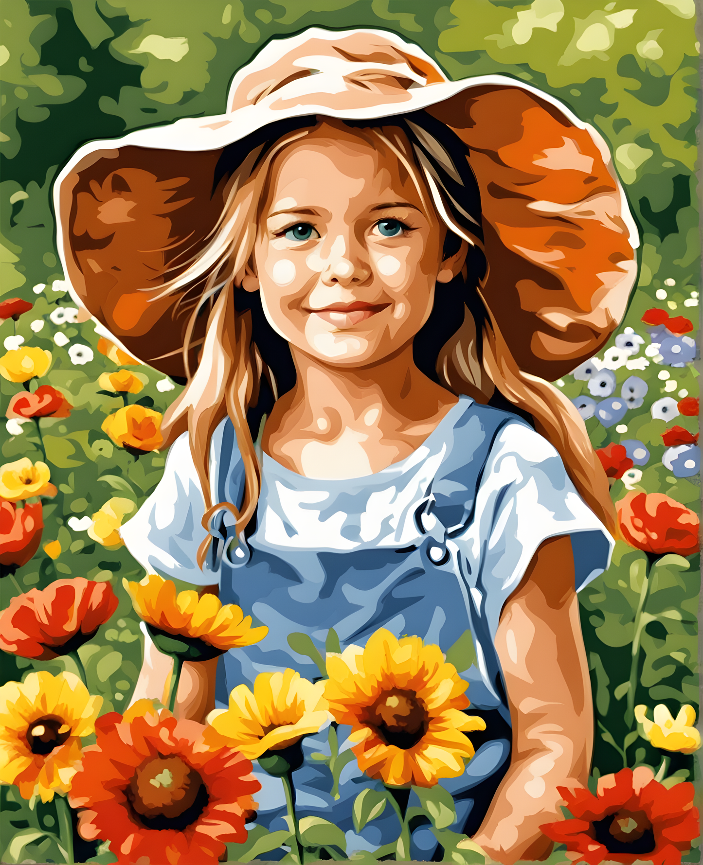 Garden Girl (2) - Van-Go Paint-By-Number Kit