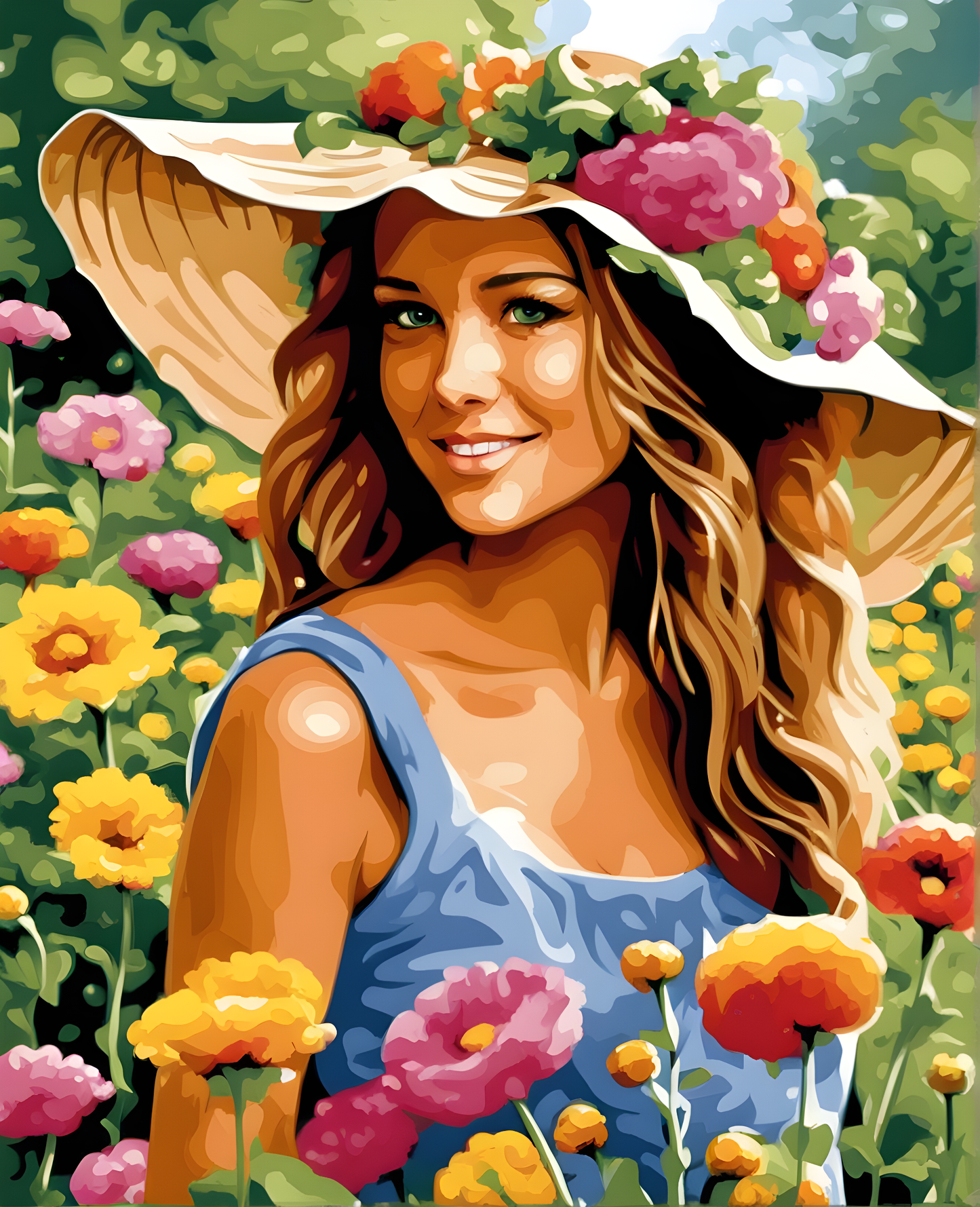 Garden Girl (1) - Van-Go Paint-By-Number Kit