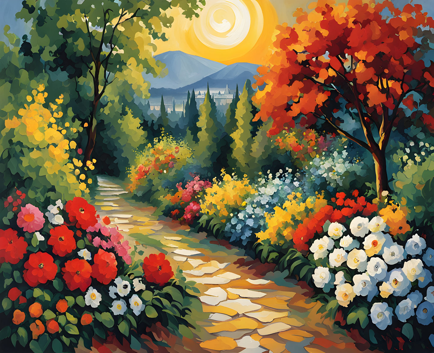 Garden path PD (1) - Van-Go Paint-By-Number Kit