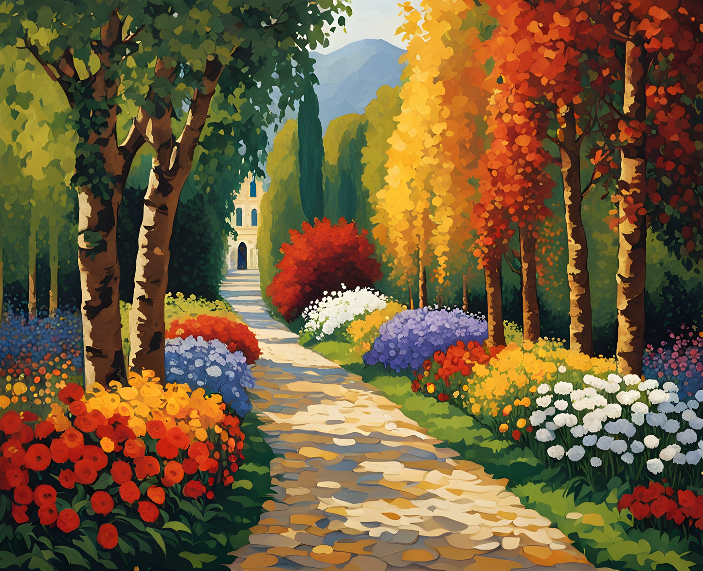 Garden path PD (2) - Van-Go Paint-By-Number Kit