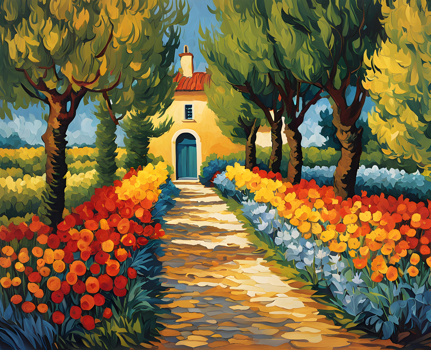 Garden path PD (3) - Van-Go Paint-By-Number Kit