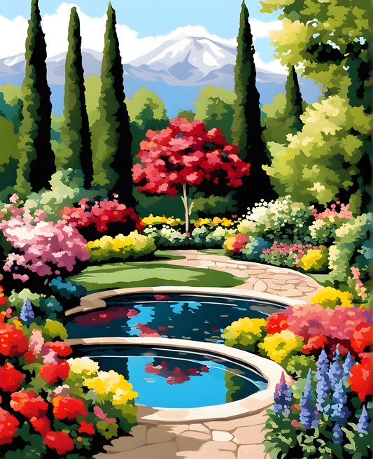 Garden Splendor (2) - Van-Go Paint-By-Number Kit