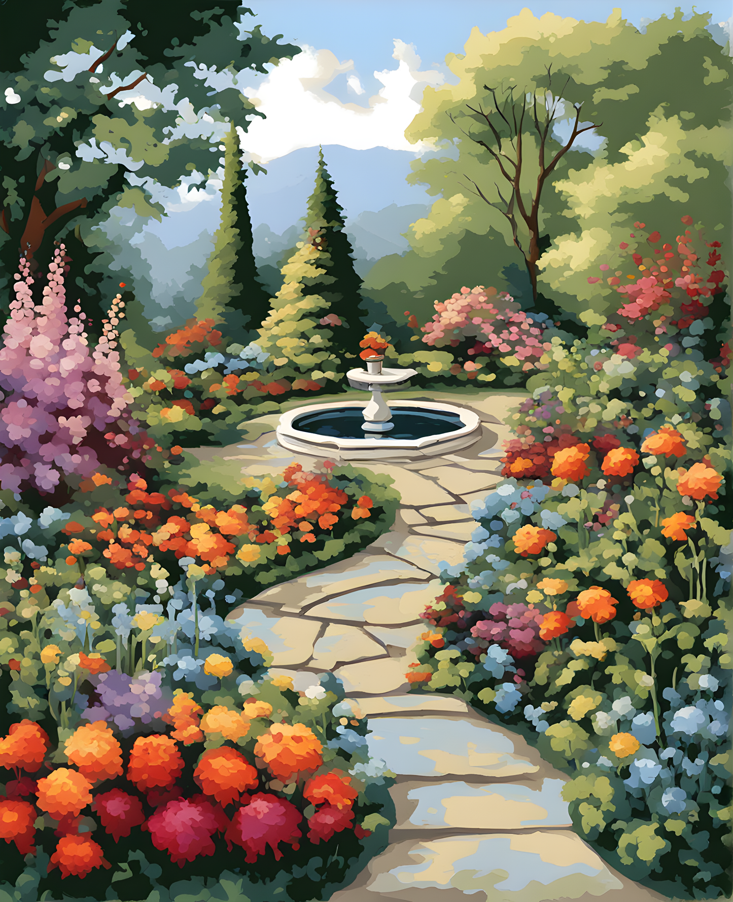 Garden Splendor (1) - Van-Go Paint-By-Number Kit