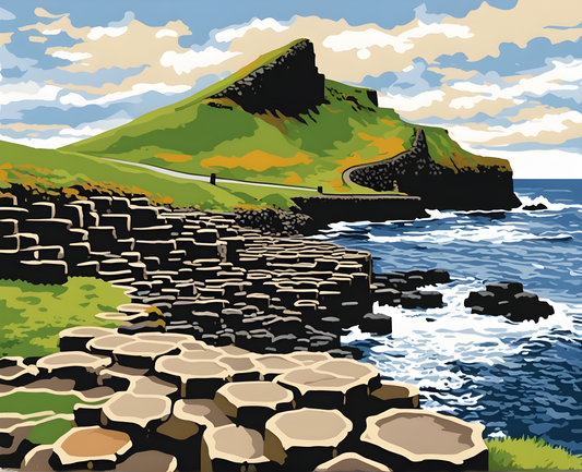 Amazing Places OD (71) - Giant’s Causeway, Bushmills, Ireland - Van-Go Paint-By-Number Kit