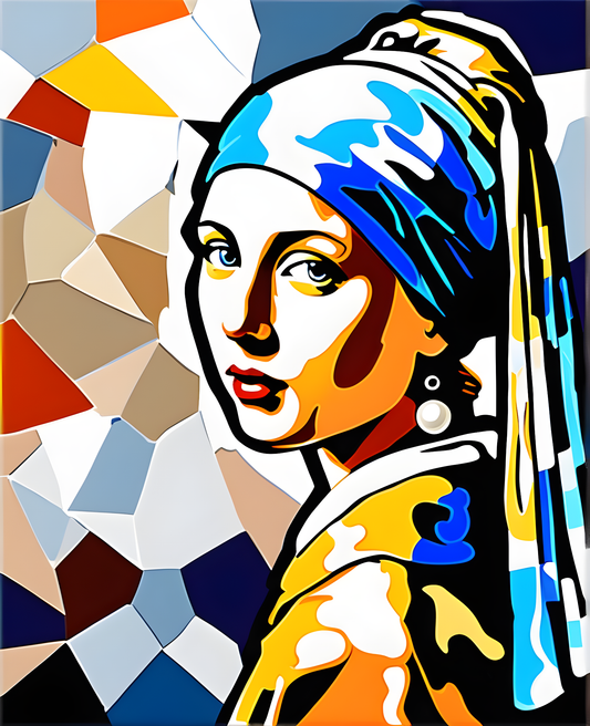 Girl with Pearl Earring by Jan Vermeer van Delft PD (10) - Van-Go Paint-By-Number Kit