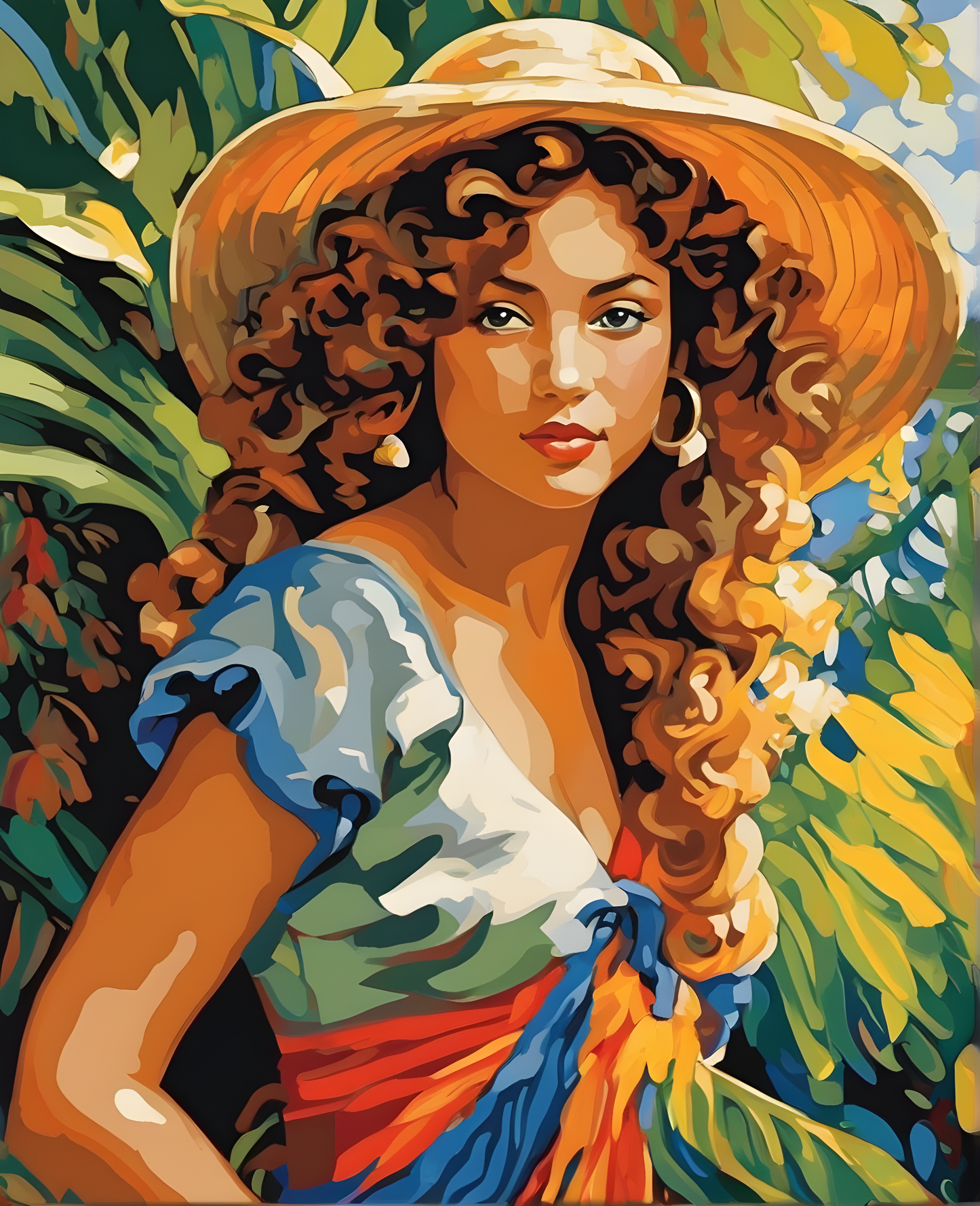 Girl with Curls (2) PD - Van-Go Paint-By-Number Kit
