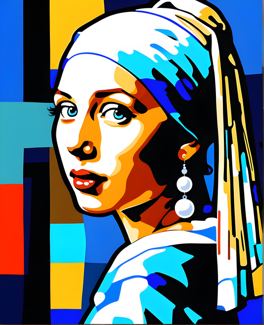 Girl with Pearl Earring by Jan Vermeer van Delft PD (9) - Van-Go Paint-By-Number Kit