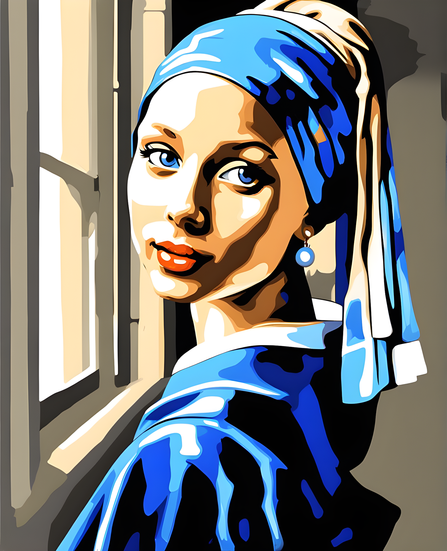 Girl with Pearl Earring by Jan Vermeer van Delft PD (15) - Van-Go Paint-By-Number Kit