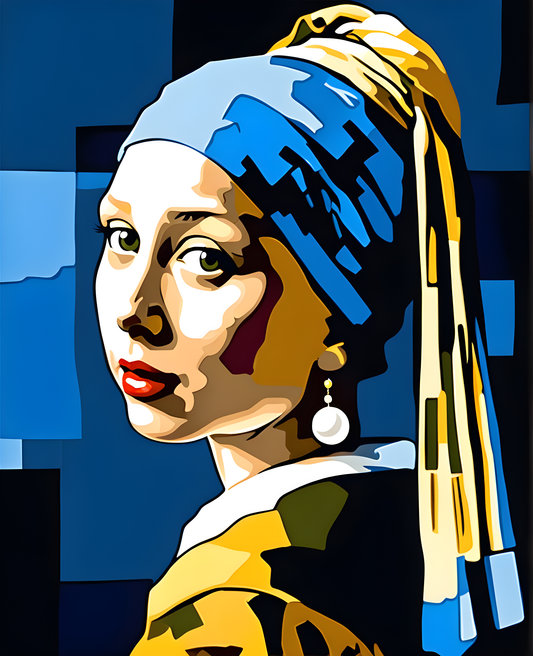 Girl with Pearl Earring by Jan Vermeer van Delft PD (11) - Van-Go Paint-By-Number Kit