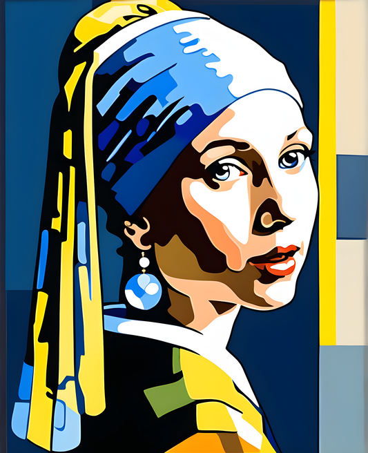 Girl with Pearl Earring by Jan Vermeer van Delft PD (14) - Van-Go Paint-By-Number Kit