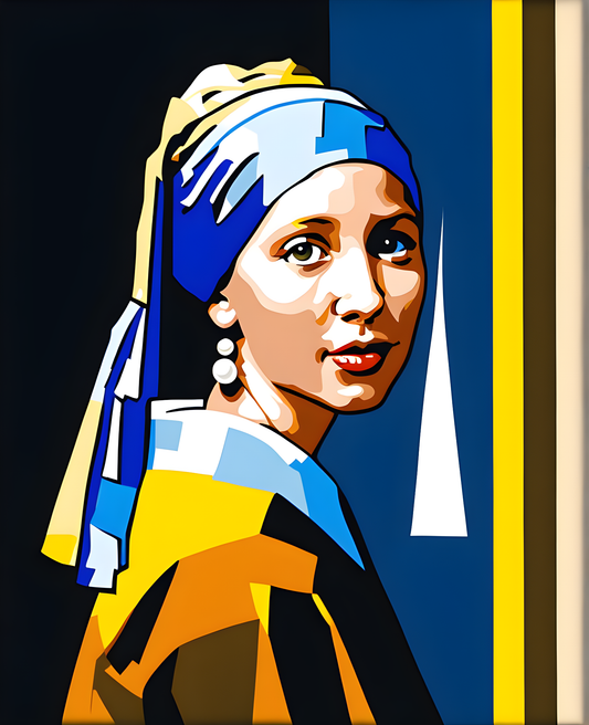 Girl with Pearl Earring by Jan Vermeer van Delft PD (12) - Van-Go Paint-By-Number Kit