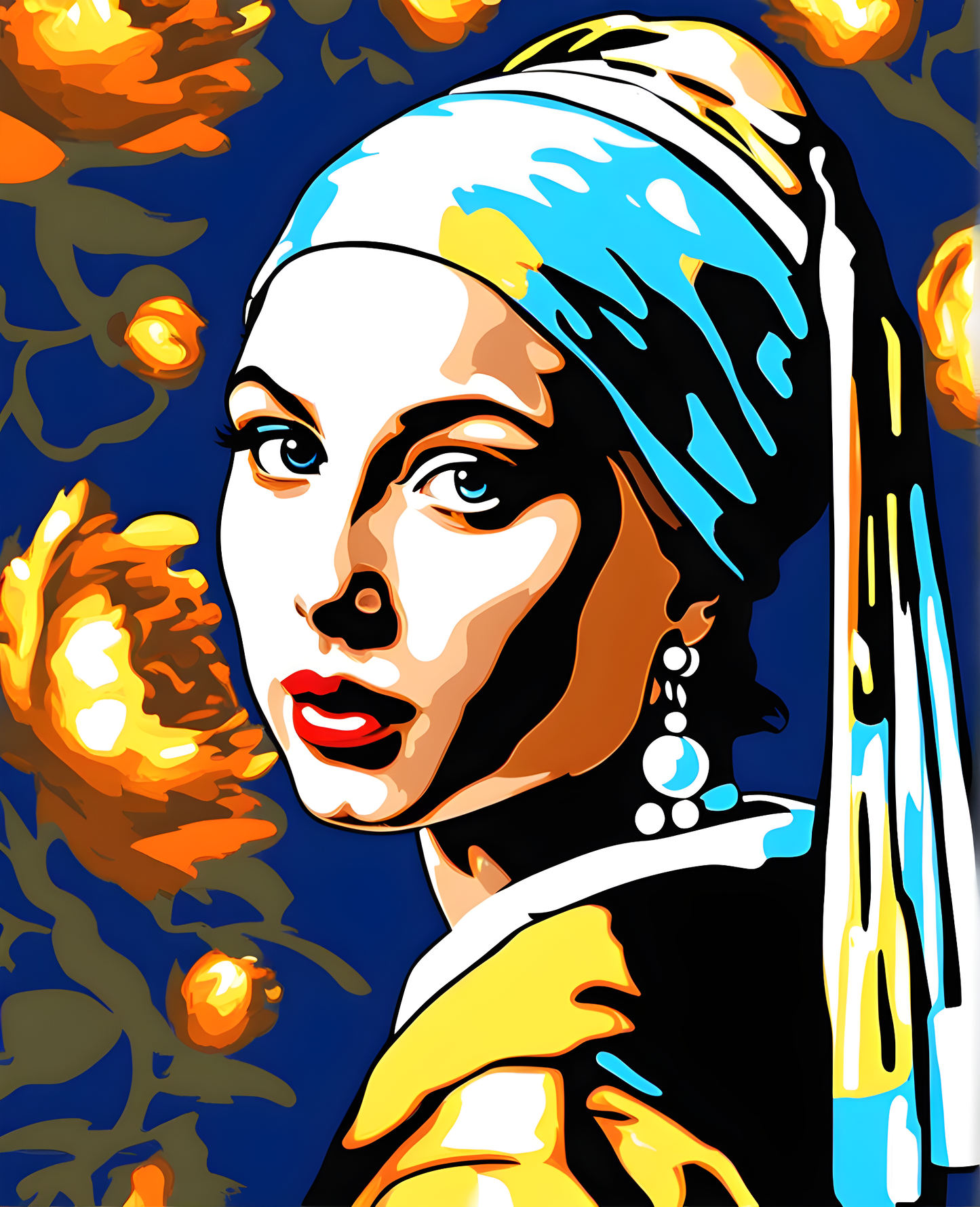 Girl with Pearl Earring by Jan Vermeer van Delft PD (8) - Van-Go Paint-By-Number Kit