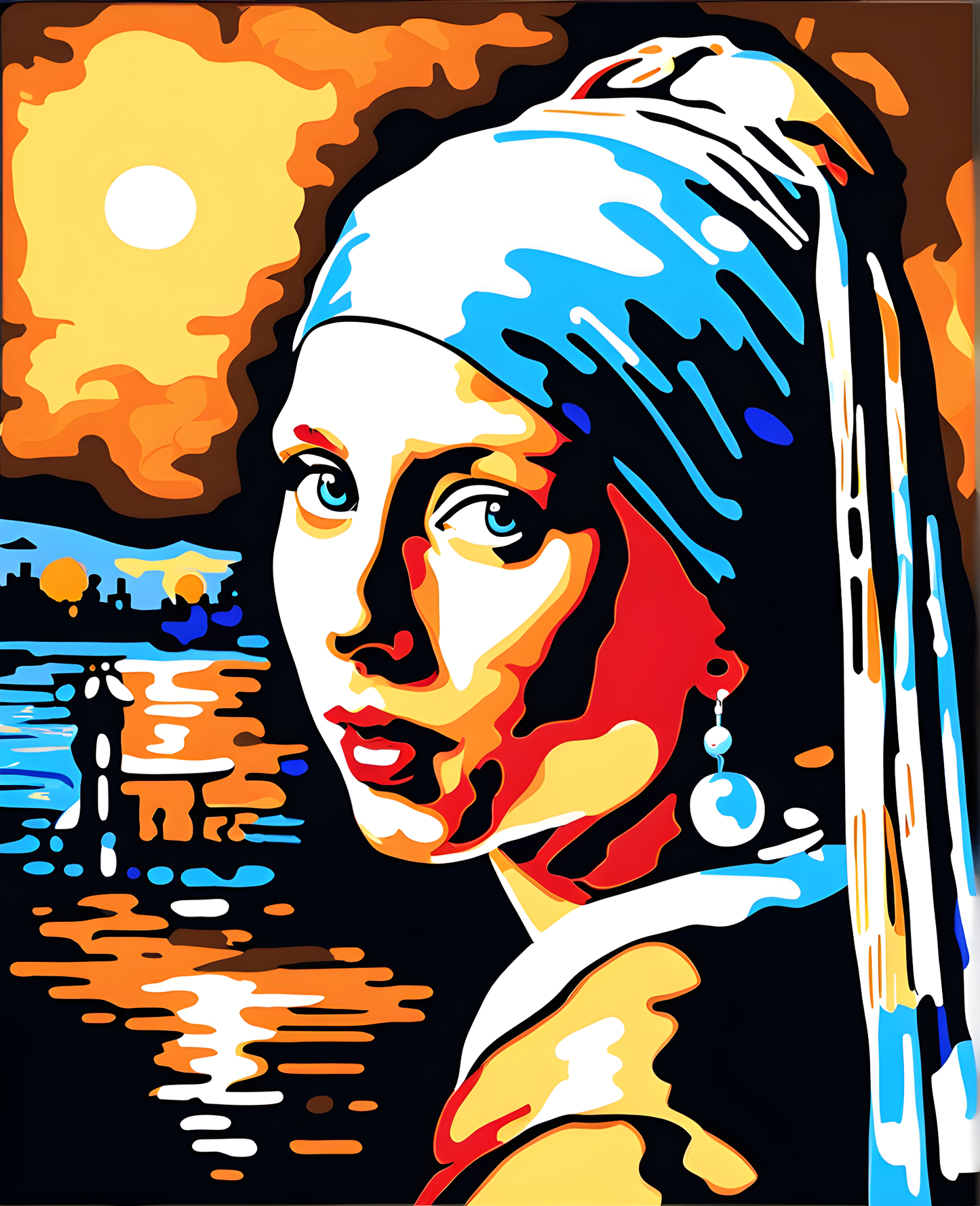 Girl with Pearl Earring by Jan Vermeer van Delft PD (7) - Van-Go Paint-By-Number Kit