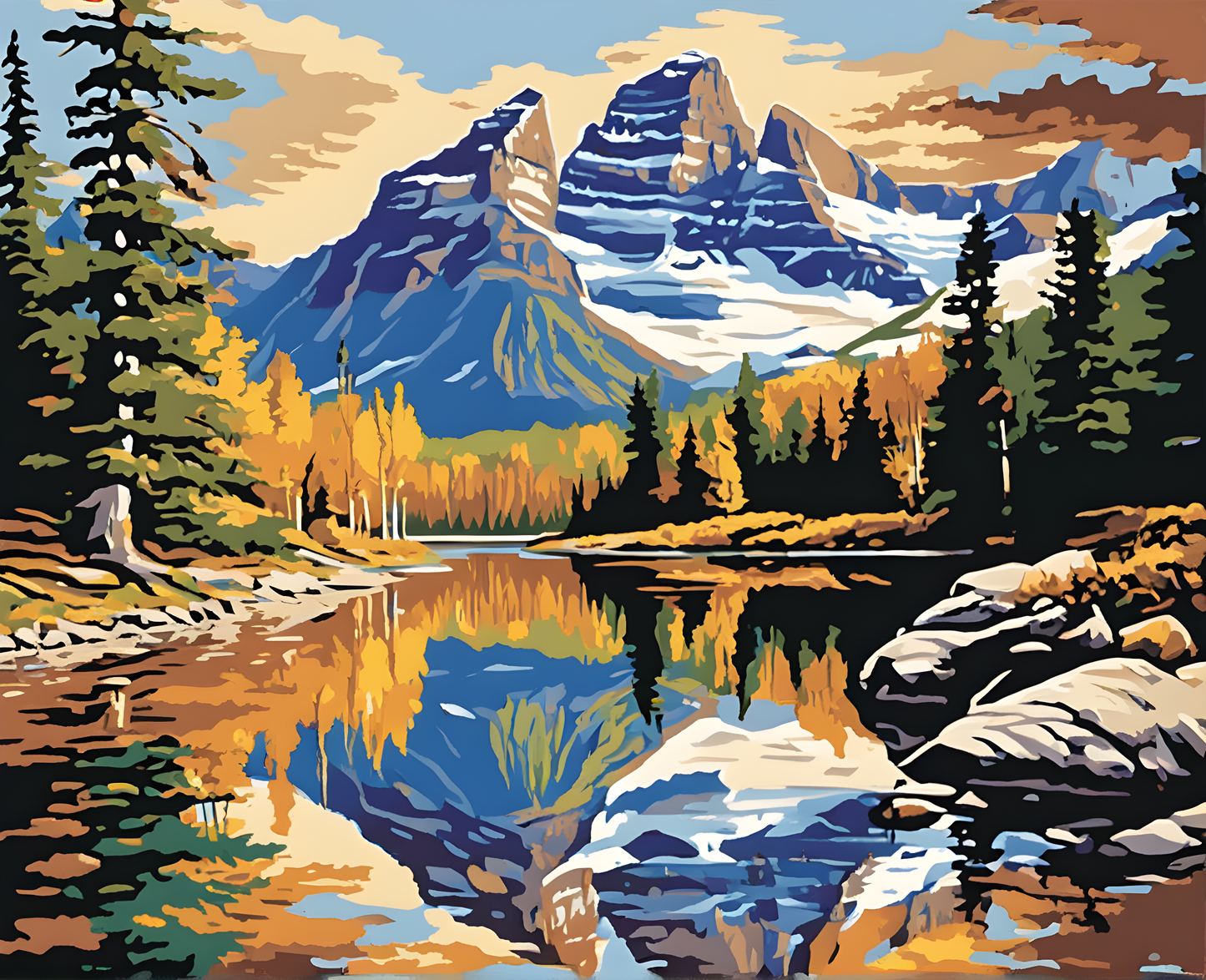 Amazing Places OD (76) - Glacier National Park, Montana - Van-Go Paint-By-Number Kit