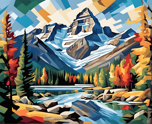 National Parks Collection PD (30) - Glacier Park, USA - Paint-By-Number Kit
