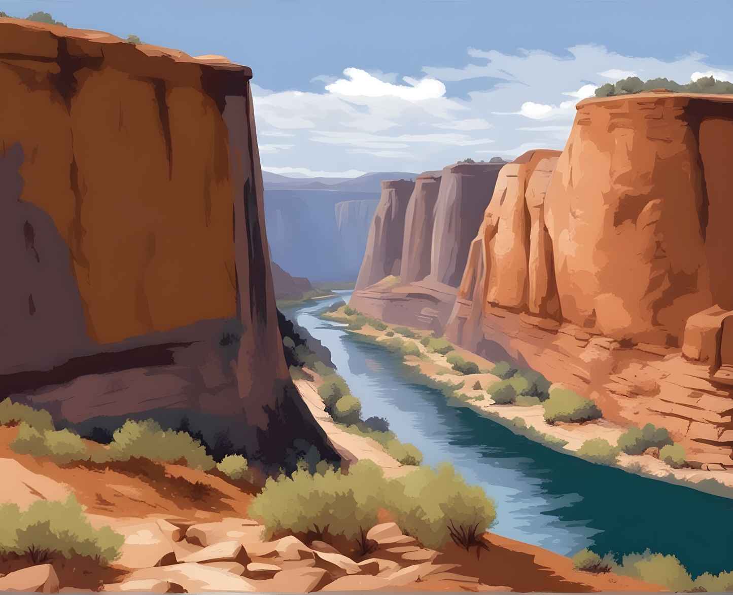 National Parks Collection PD (37) - Glen Canyon, USA - Van-Go Paint-By-Number Kit