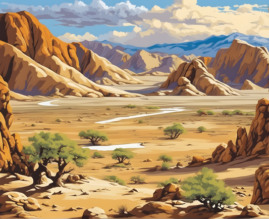 Amazing Places OD (80) - Gobi Desert, Mongolia - Van-Go Paint-By-Number Kit