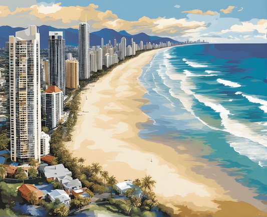 Amazing Places OD (83) - Gold Coast, Australia - Van-Go Paint-By-Number Kit