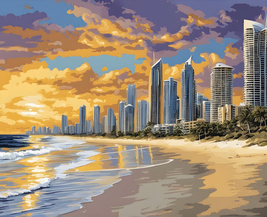 Amazing Places OD (82) - Gold Coast, Australia - Van-Go Paint-By-Number Kit