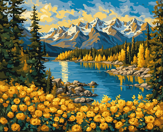 Canada Collection - Golden, British Columbia (20) - Van-Go Paint-By-Number Kit