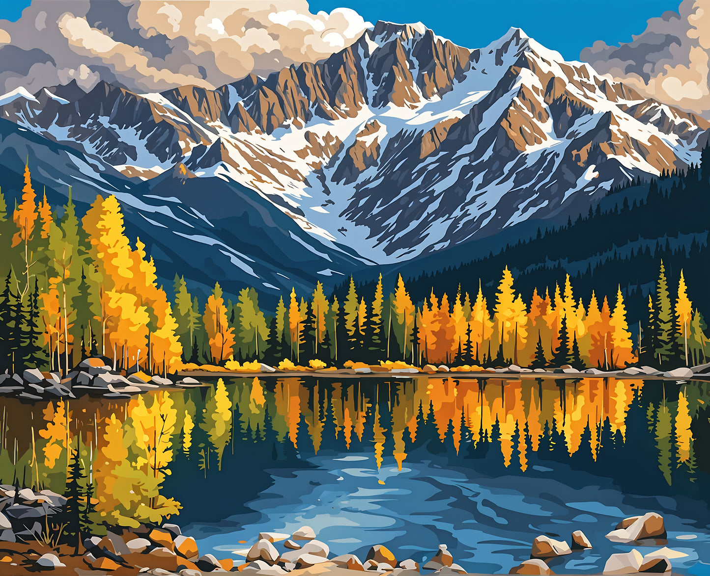 Canada Collection - Golden, British Columbia (19) - Van-Go Paint-By-Number Kit