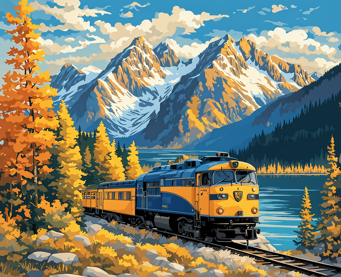 Canada Collection - Golden, British Columbia (18) - Van-Go Paint-By-Number Kit