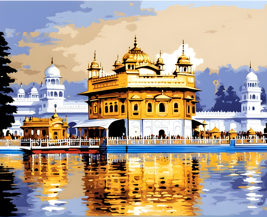 India Collection PD (2) - Golden Temple - Van-Go Paint-By-Number Kit