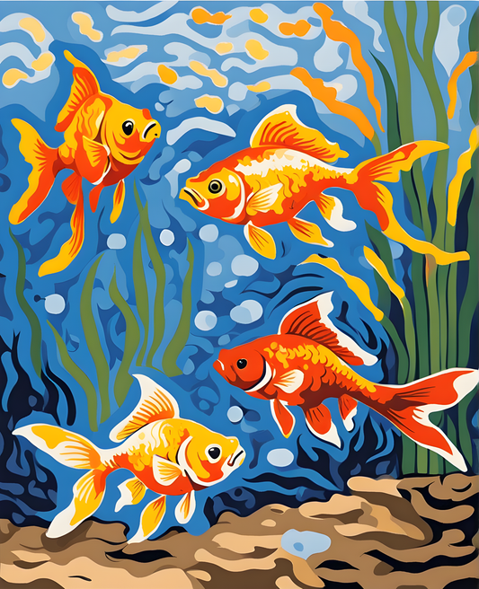 GOLDFISH - Van-Go Paint-By-Number Kit
