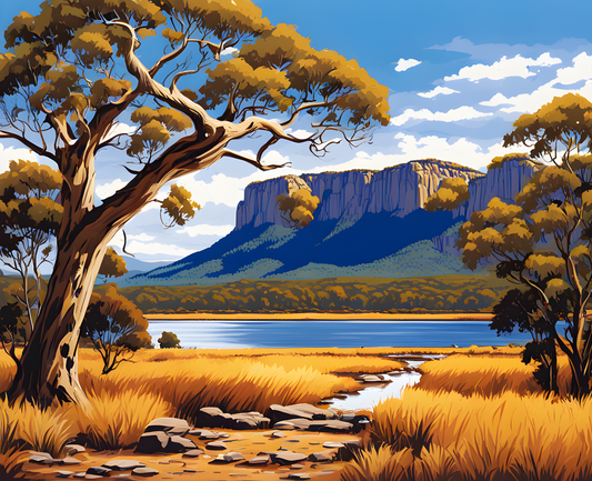 Australia Collection PD (22) - Grampians National Park, VIC - Van-Go Paint-By-Number