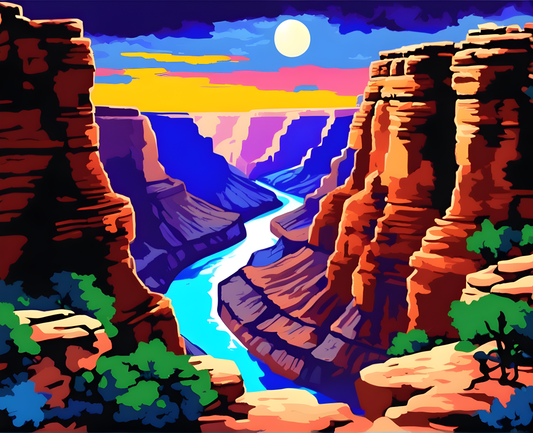 National Parks Collection PD (57) - Grand Canyon Park, USA - Paint-By-Number Kit