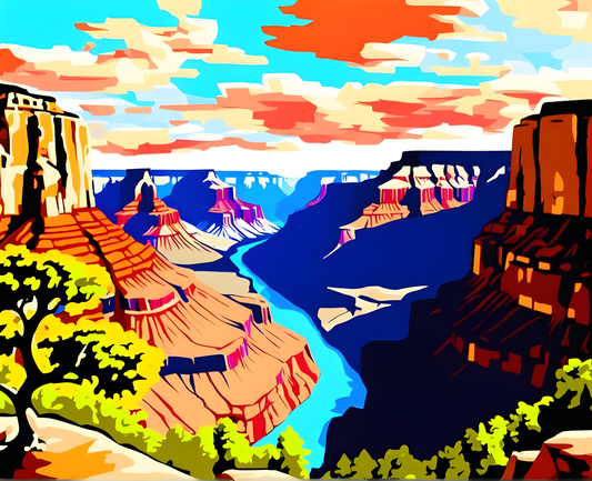 National Parks Collection PD (51) - Grand Canyon Park, USA - Paint-By-Number Kit