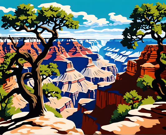 National Parks Collection PD (16) - Grand Canyon Park, USA - Paint-By-Number Kit