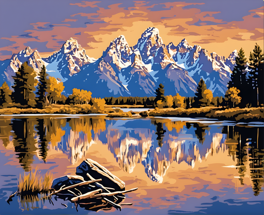 Amazing Places OD (88) - Grand Teton National Park, Wyoming - Van-Go Paint-By-Number Kit