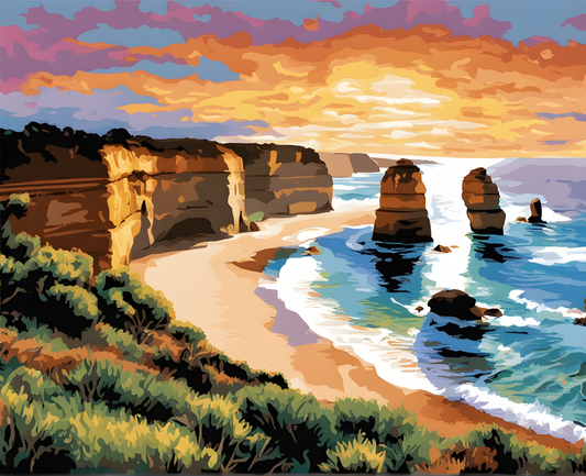 Amazing Places OD (92) - Great Ocean Road, Australia - Van-Go Paint-By-Number Kit