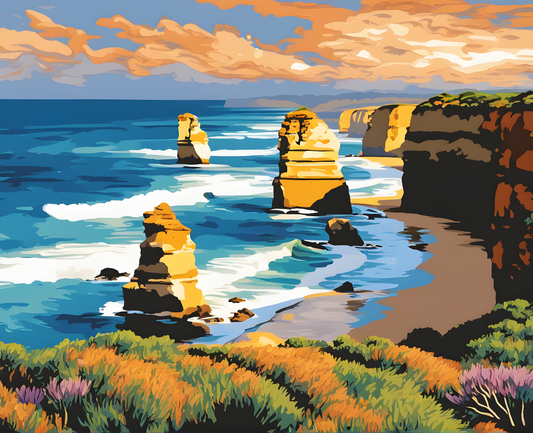 Amazing Places OD (91) - Great Ocean Road, Australia - Van-Go Paint-By-Number Kit