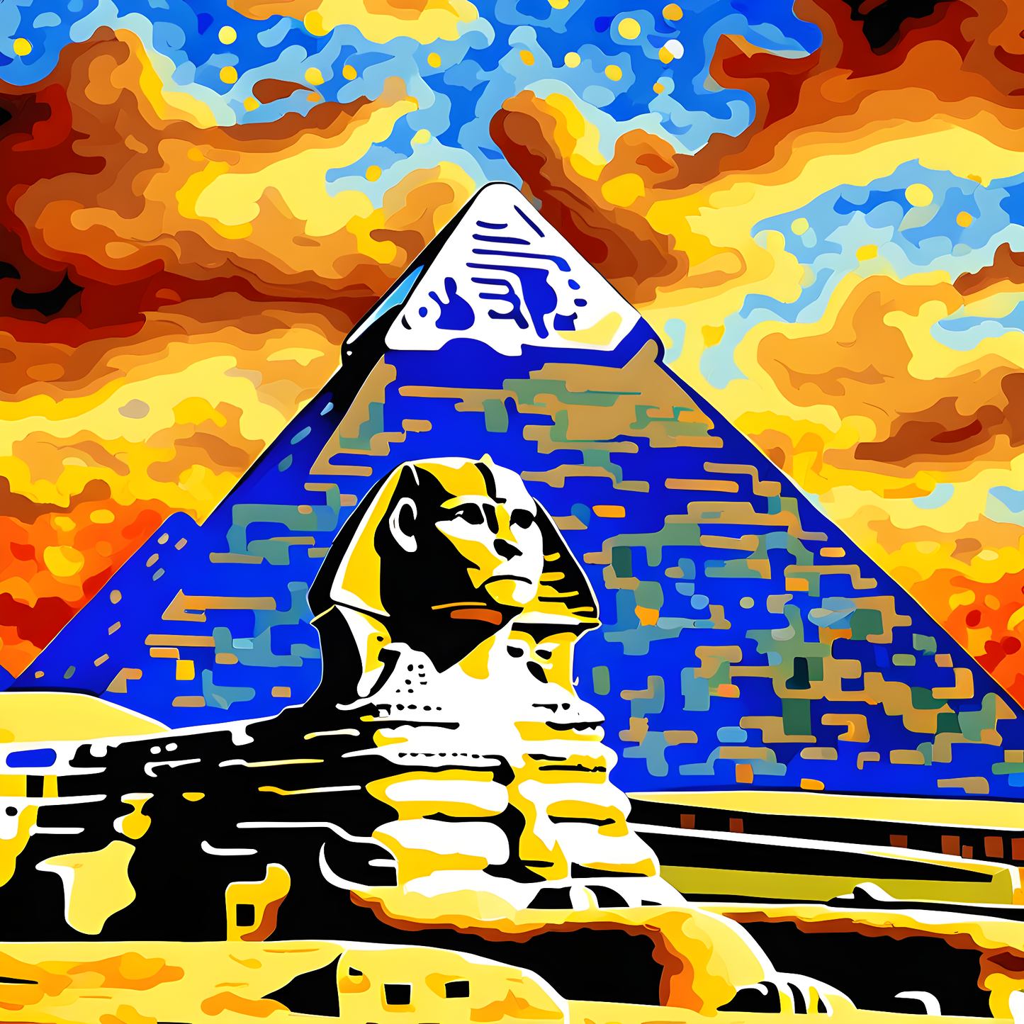 Great Sphinx of Giza (3) - Van-Go Paint-By-Number Kit