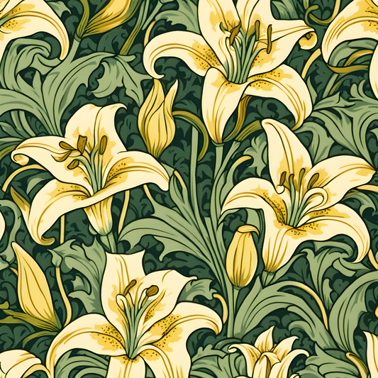 William Morris Collection PD (86) - Golden Lily - Van-Go Paint-By-Number Kit