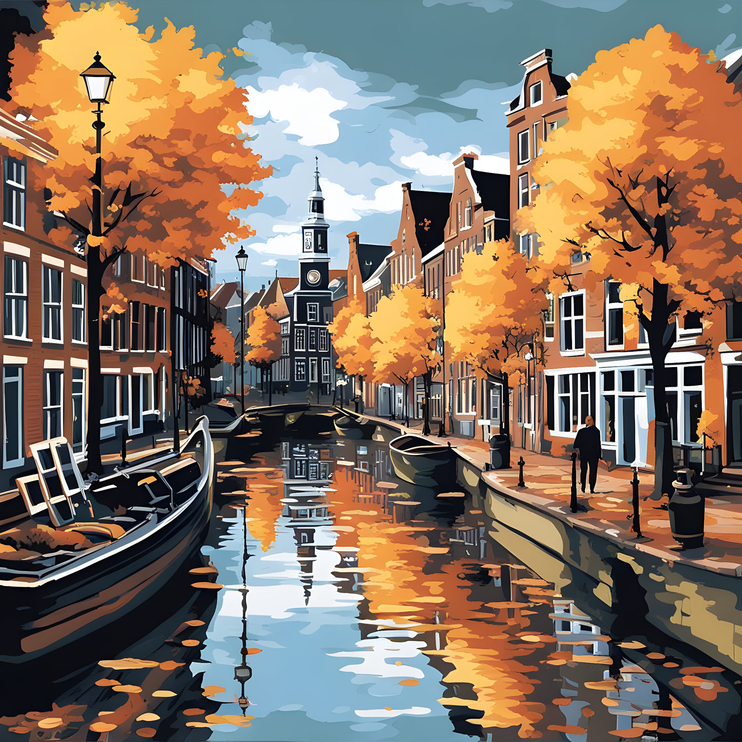 Groningen, Netherlands (2) - Van-Go Paint-By-Number Kit