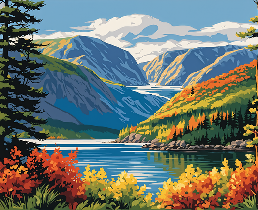 Canada Collection - Gros Morne National Park, Newfoundland (5) - Van-Go Paint-By-Number Kit