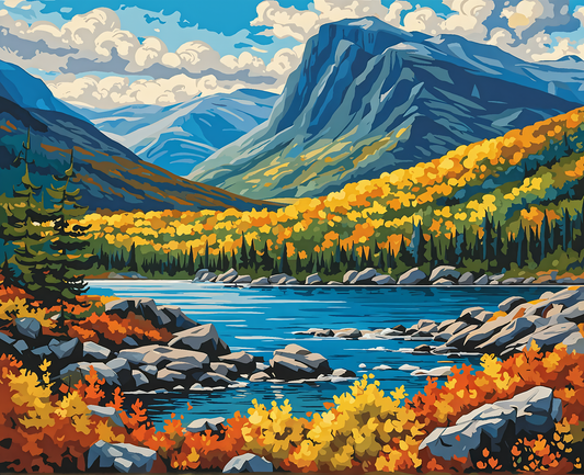 Canada Collection - Gros Morne National Park, Newfoundland (7) - Van-Go Paint-By-Number Kit