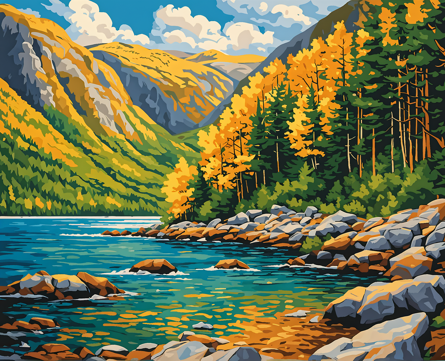 Canada Collection - Gros Morne National Park, Newfoundland (6) - Van-Go Paint-By-Number Kit