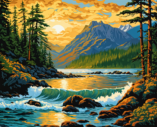 Canada Collection - Haida Gwaii, British Columbia (33) - Van-Go Paint-By-Number Kit