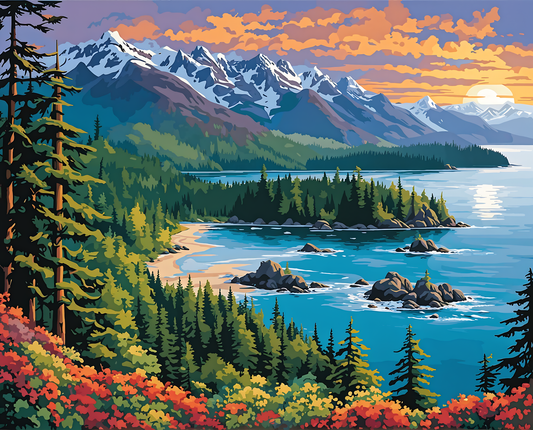 Canada Collection - Haida Gwaii, British Columbia (35) - Van-Go Paint-By-Number Kit