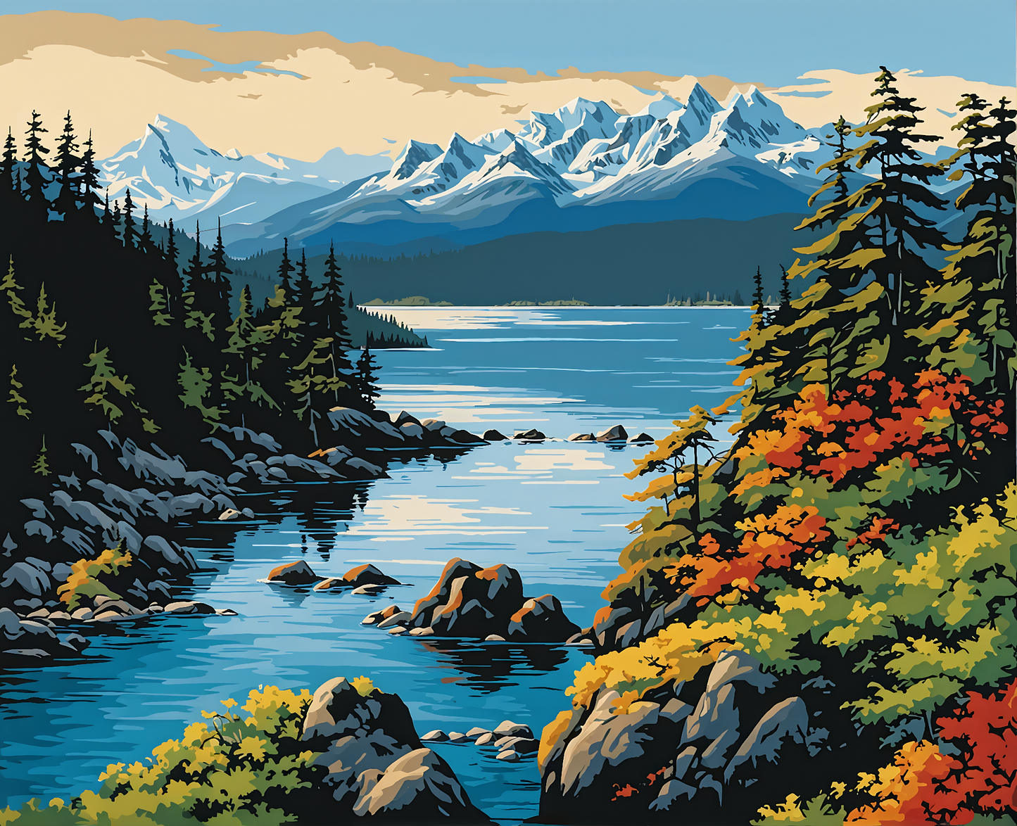 Canada Collection - Haida Gwaii, British Columbia (34) - Van-Go Paint-By-Number Kit