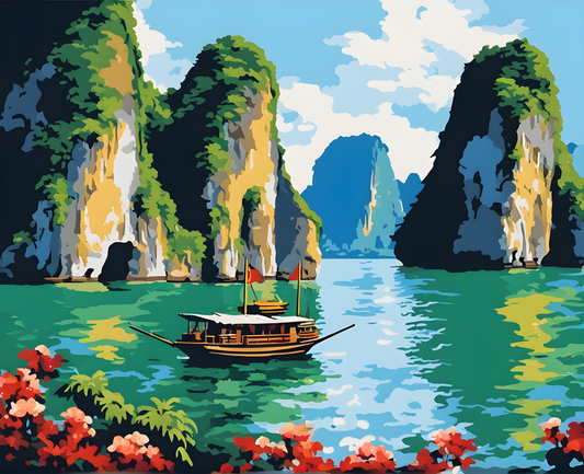Amazing Places OD (95) - Halong Bay, Vietnam - Van-Go Paint-By-Number Kit