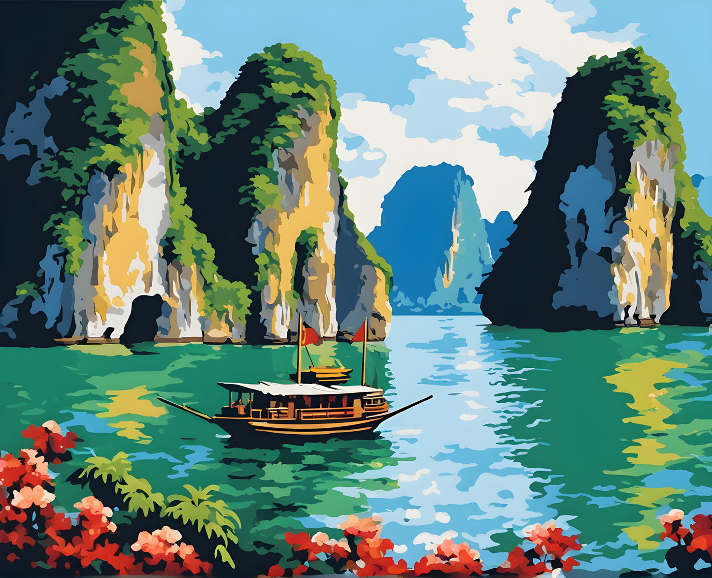 Amazing Places OD (95) - Halong Bay, Vietnam - Van-Go Paint-By-Number Kit