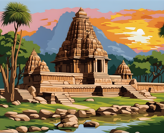 Amazing Places OD (98) - Hampi, India - Van-Go Paint-By-Number Kit